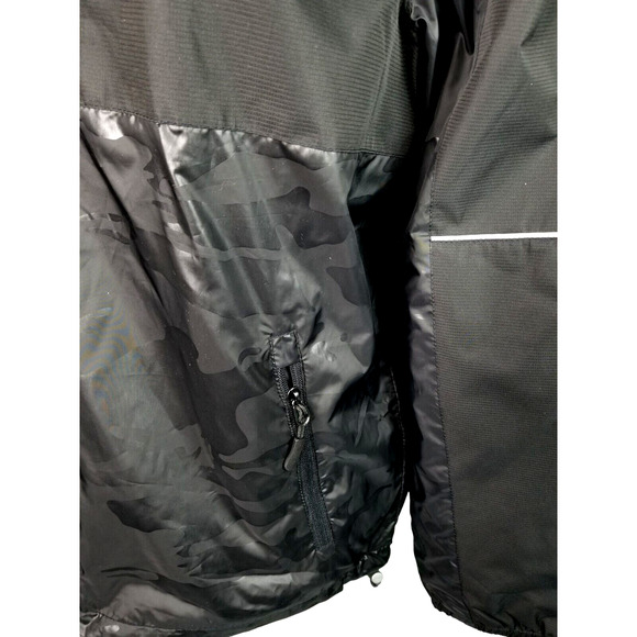 Mountain Club CAMOUFLAGE Black Gray Men's Jacket Size XL, PIT TO PIT 25 IN - Picture 4 of 7